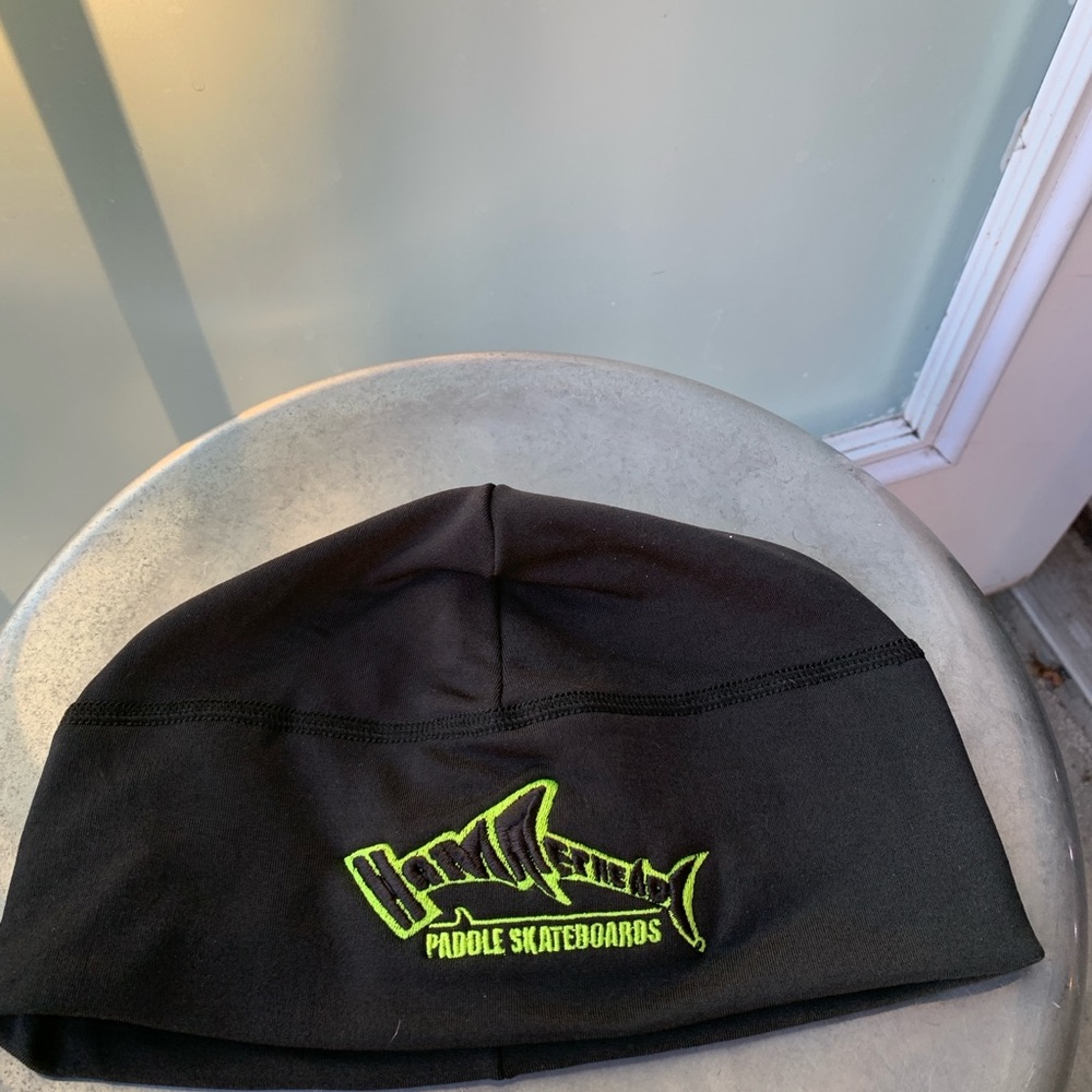 Hammerhead Boarding Products Beanie Hat One Size Black Paddle Skateboards